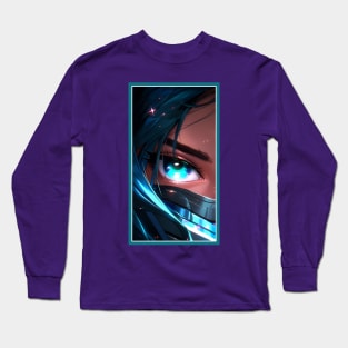 Anime Girl Eye | Quality Anime Artwork | Anime Aesthetic | Manga Anime Art Long Sleeve T-Shirt